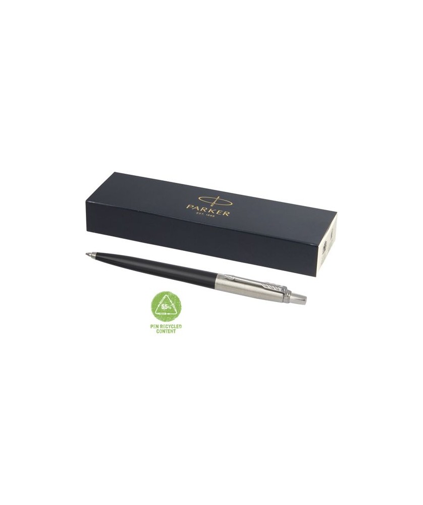 Stylo bille Parker Jotter recyclé noir | Stylos Publicitaires Personnalisés | PRINTECOM