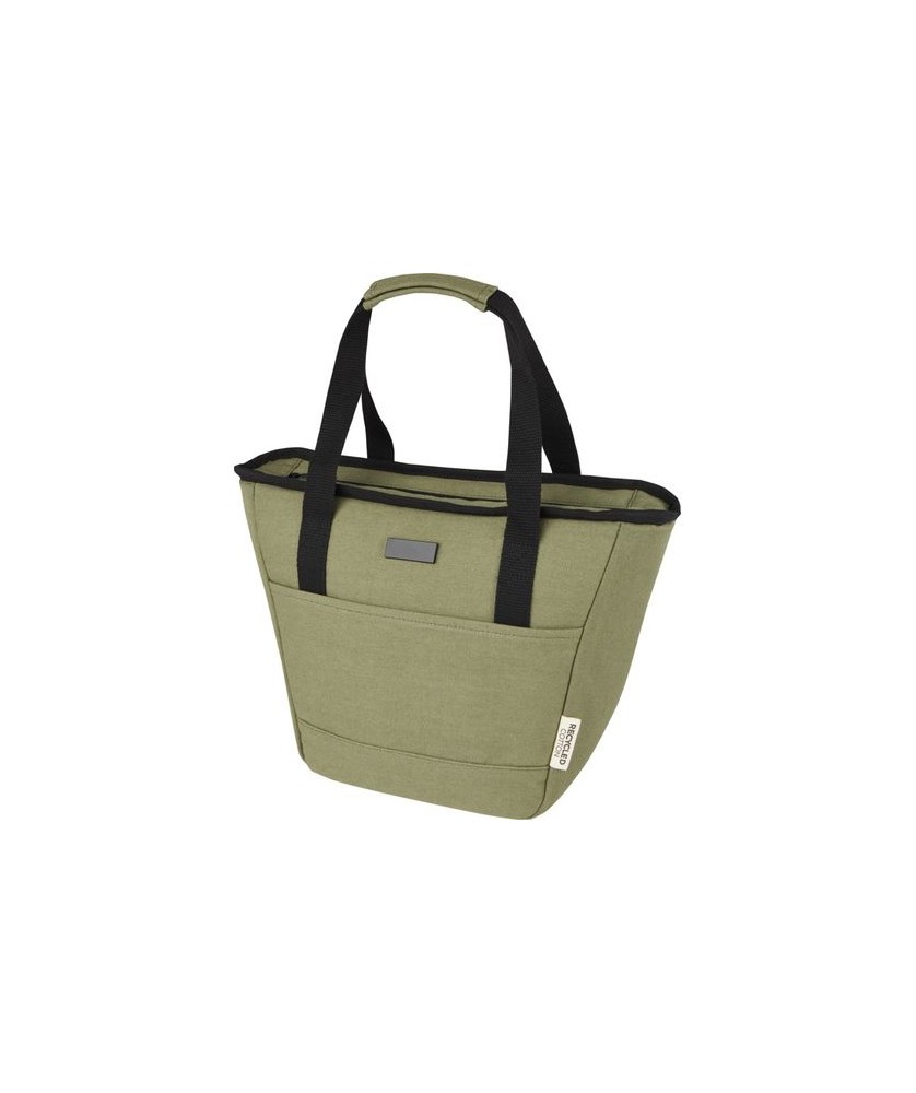 Sac-repas isotherme Joey de 6 L en toile recyclée GRS pour 9 canettes - Olive | Sac Isotherme personnalisé | PRINTECOM