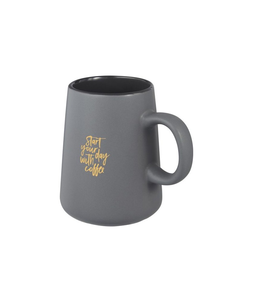 Mugs Publicitaires Personnalisés - Mug Joe de 450 ml en céramique - Gris | PRINTECOM