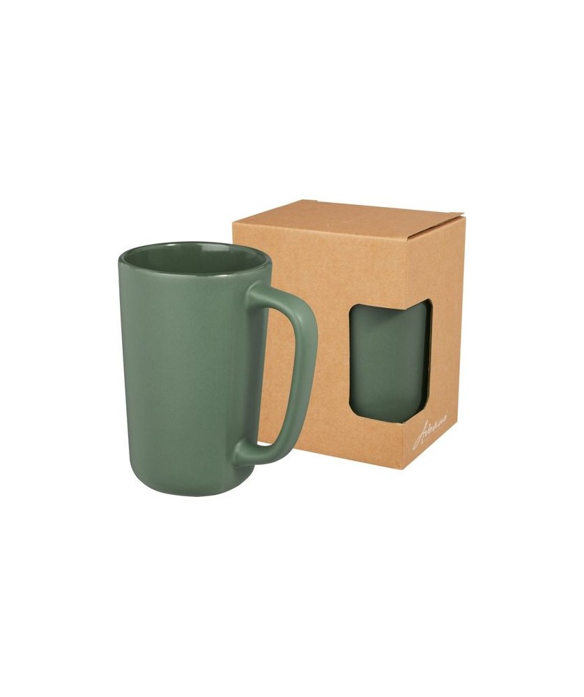 Mug Perk de 480 ml en céramique - Vert | Mugs publicitaires | PRINTECOM