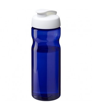 Bouteille de sport H2O Active® Base Tritan™ de 650 ml à couvercle à clapet blanc | Gourde de sport publicitaire | PRINTECOM