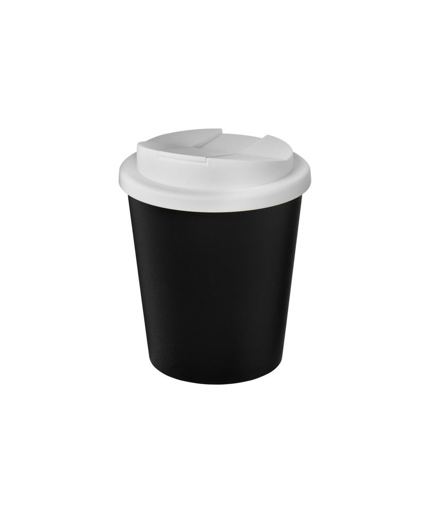 Gobelet recyclé Americano® Espresso Eco de 250 ml avec couvercle anti-déversement - Blanc | Mugs publicitaires | PRINTECOM