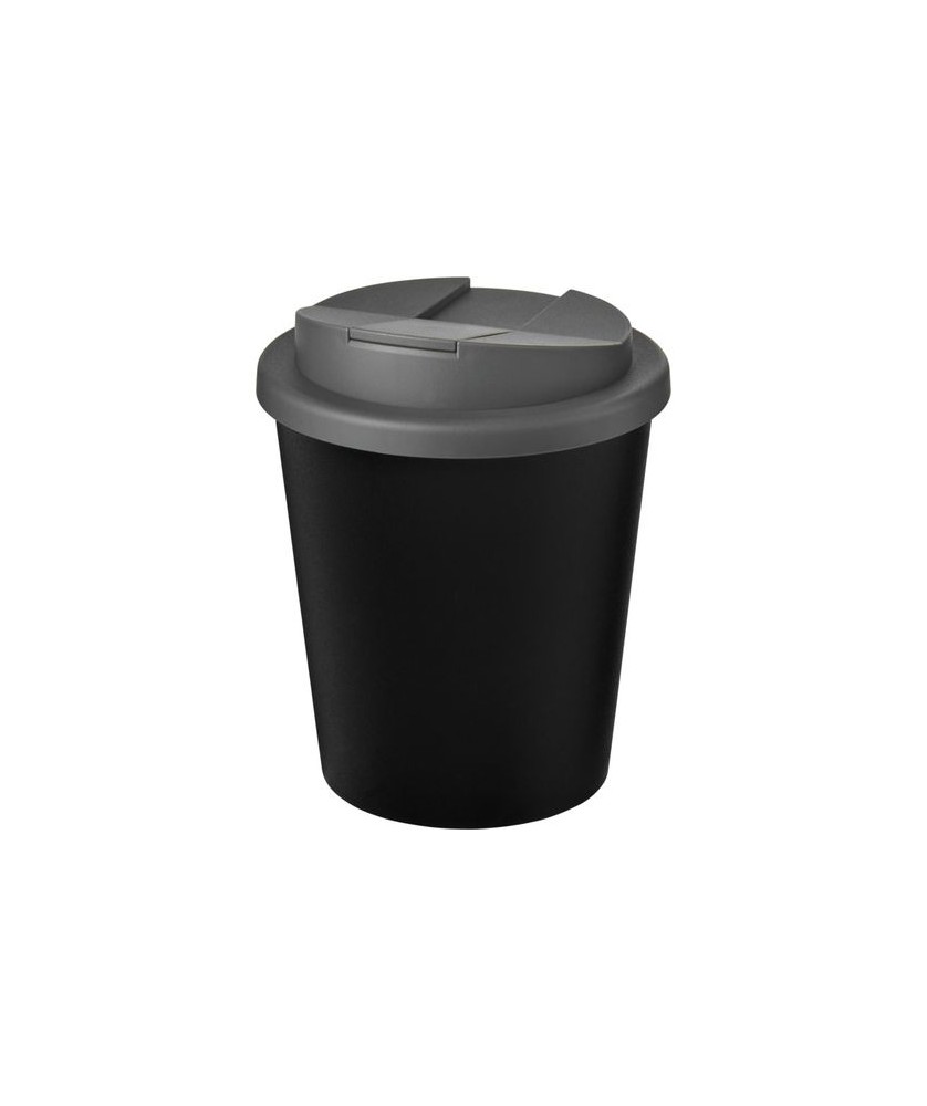 Gobelet recyclé Americano® Espresso Eco de 250 ml avec couvercle anti-déversement - Gris | Mugs publicitaires | PRINTECOM