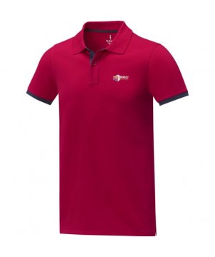 Polo Morgan manches courtes deux tons homme rougePolo Morgan manches courtes deux tons homme rouge | PRINTECOM