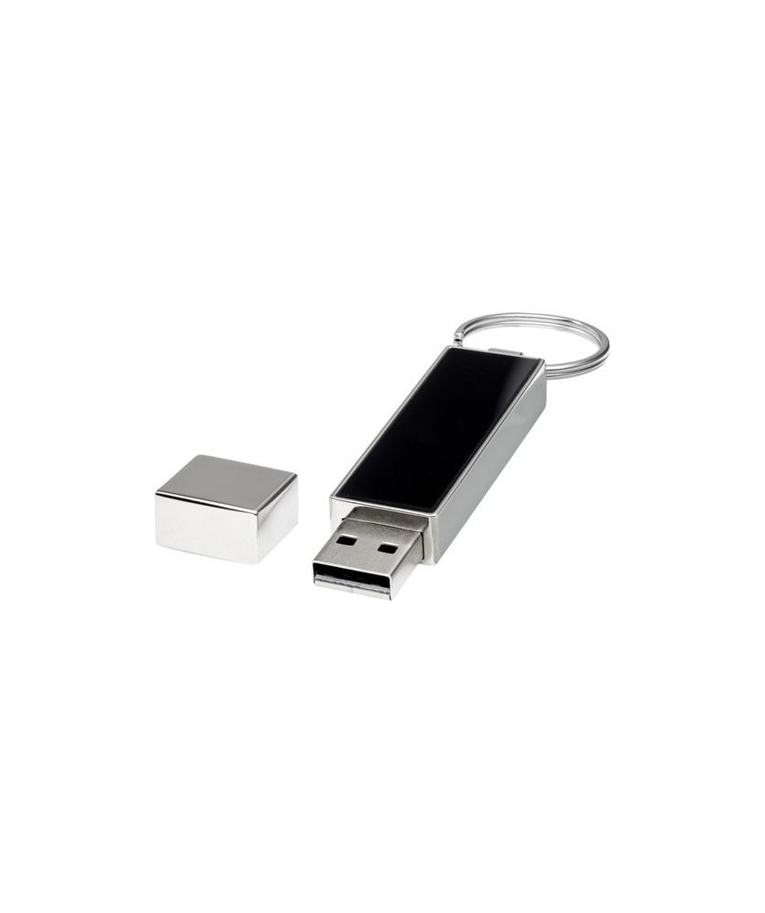 Clé USB lumineuse rectangulaire 2 Gb - Argenté | Clé USB publicitaire | PRINTECOM