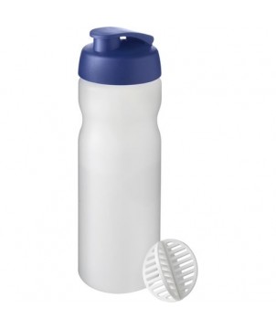 Bouteille shaker Baseline Plus 650 ml blanc givré | Bouteille et Gourde publicitaires | PRINTECOM