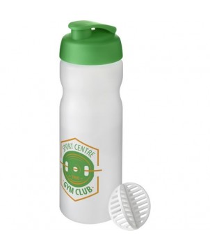 Bouteille shaker Baseline Plus 650 ml blanc givré | Bouteille et Gourde publicitaires | PRINTECOM