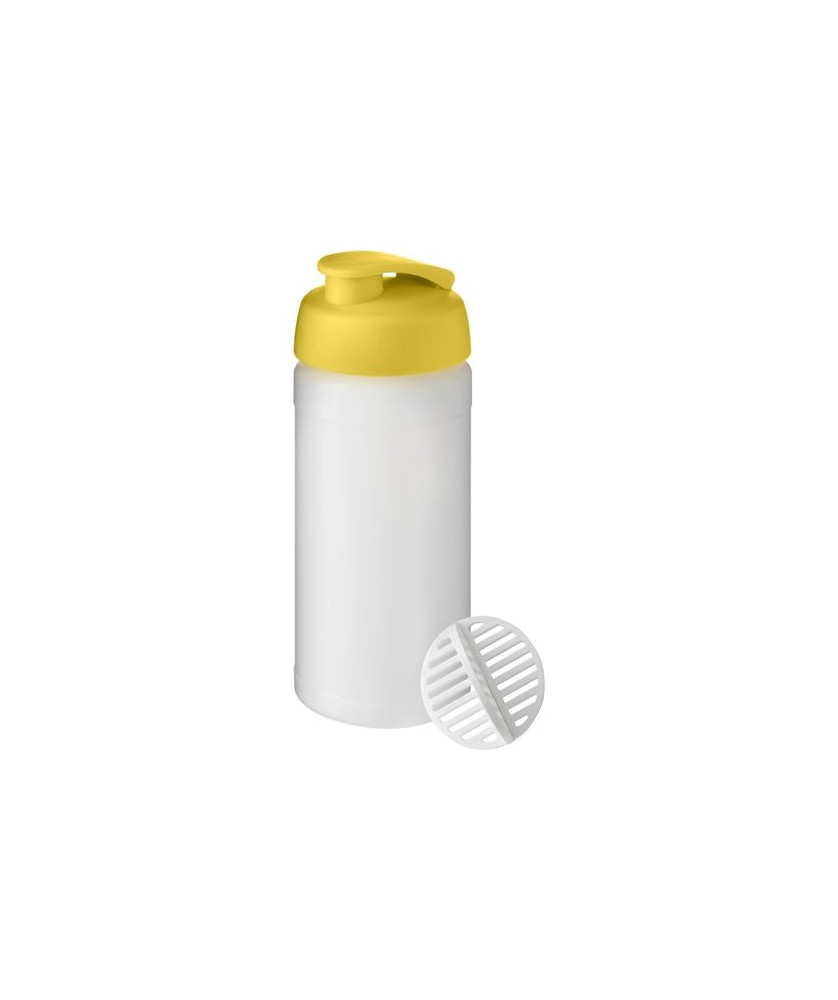 Bouteille shaker Baseline Plus 500 ml blanc givré | Bouteille et Gourde publicitaires | PRINTECOM