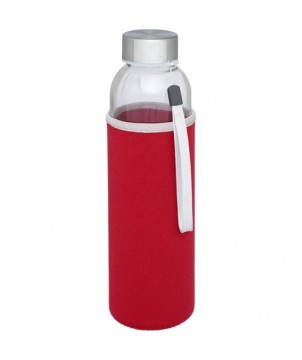 Bouteille de sport Bodhi 500 ml en verre - Rouge | Gourde de sport publicitaire | PRINTECOM