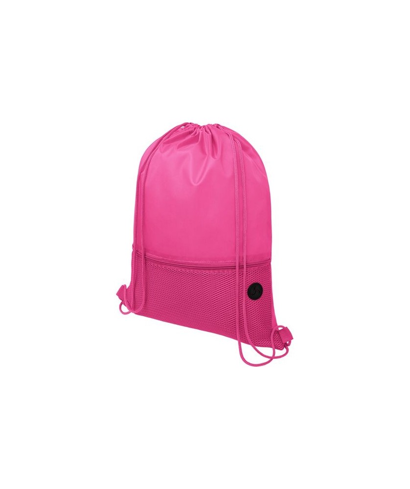 Sac à dos Oriole avec cordon, en maille filet 5L - Magenta | Sac à dos publicitaire | PRINTECOM