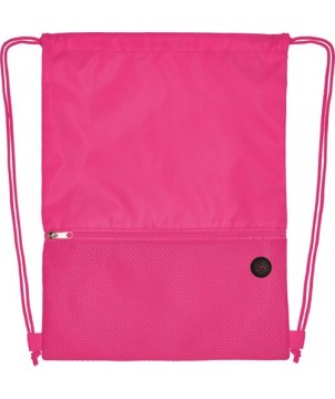 Sac à dos Oriole avec cordon, en maille filet 5L - Magenta | Sac à dos publicitaire | PRINTECOM