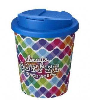 Gobelet isolant Americano® Espresso 250ml avec couvercle anti-fuite - Bleu moyen | Mugs publicitaires | PRINTECOM