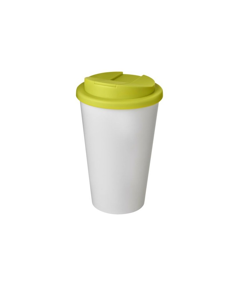 Gobelet isolant Americano® 350ml avec couvercle anti fuites - Vert citron | Mugs publicitaires | PRINTECOM