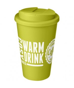 Gobelet isolant Americano® 350ml avec couvercle anti fuites - Vert citron | Mugs publicitaires | PRINTECOM