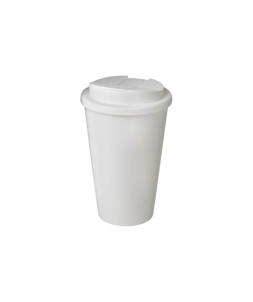 Gobelet isolant Americano® 350ml avec couvercle anti fuites - Blanc | Mugs publicitaires | PRINTECOM