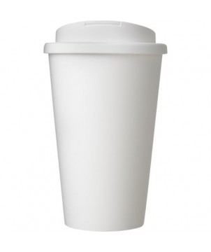 Gobelet isolant Americano® 350ml avec couvercle anti fuites - Blanc | Mugs publicitaires | PRINTECOM