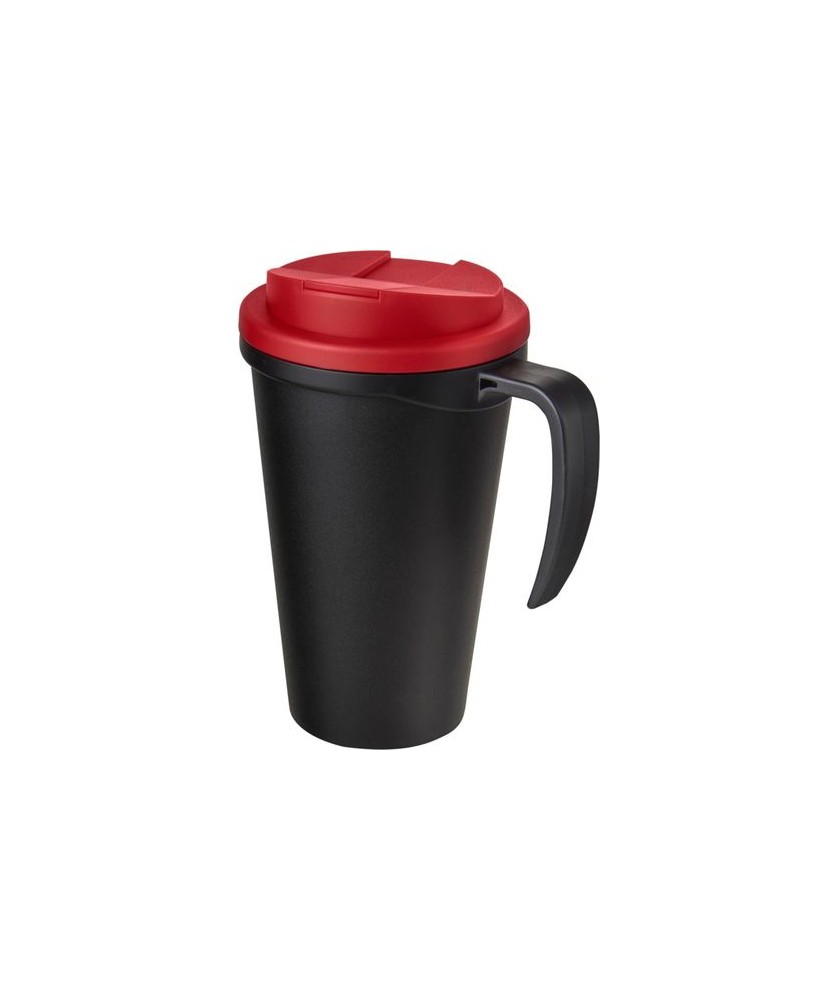 Mug isolant Americano® Grande 350ml avec couvercle anti fuites - Rouge | Mugs publicitaires | PRINTECOM