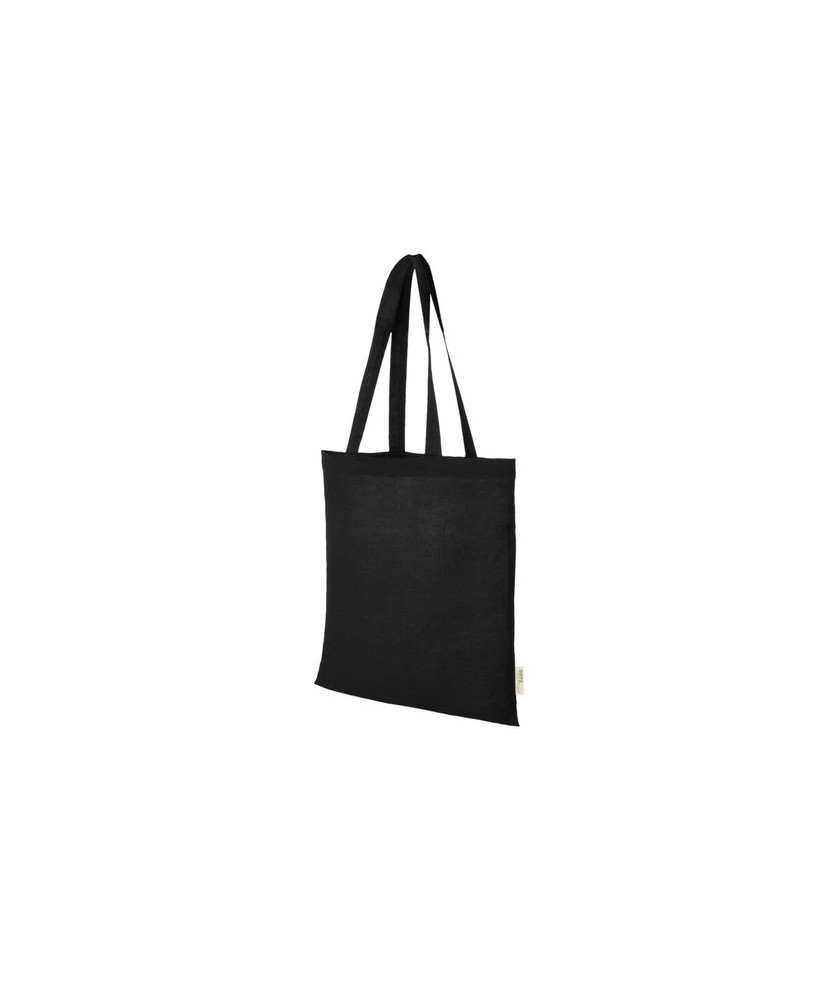 Sacs Publicitaires Écologiques Personnalisés - Orissa 100 g/m² GOTS Sac fourre-tout en coton biologique 7L - Noir | PRINTECOM