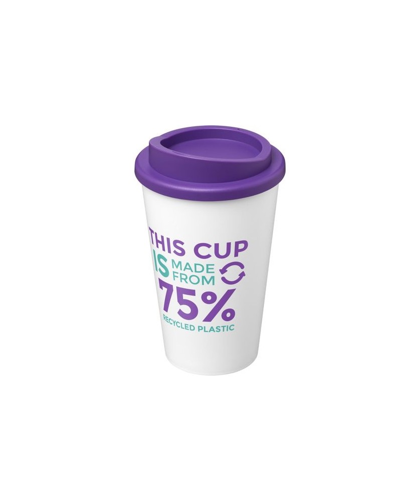 Goodies Écologiques pour Boire - Gobelet recyclé isolant de 350ml Americano® Eco - Violet | PRINTECOM