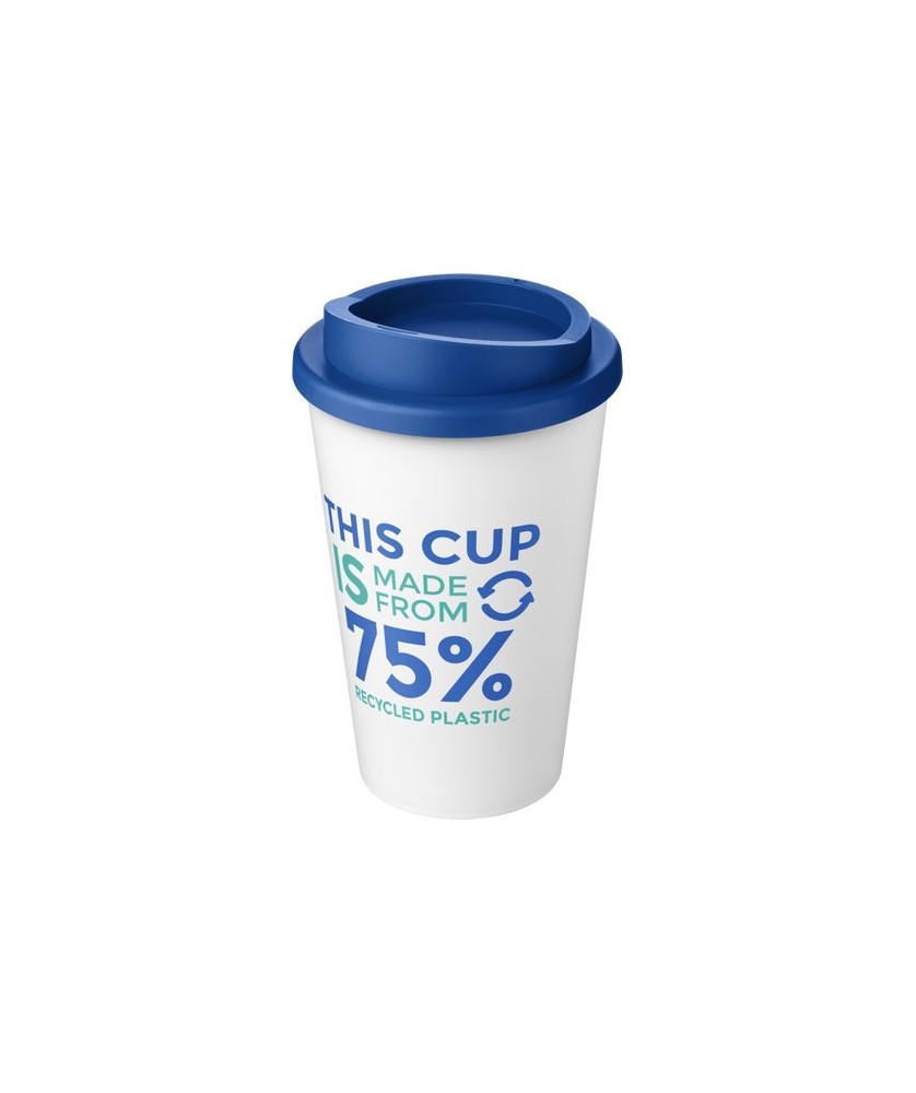 Goodies Écologiques pour Boire - Gobelet recyclé isolant de 350ml Americano® Eco - Bleu moyen | PRINTECOM