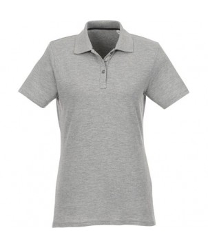 Textiles mode personnalisés - Polo manches courtes femme Helios gris | PRINTECOM