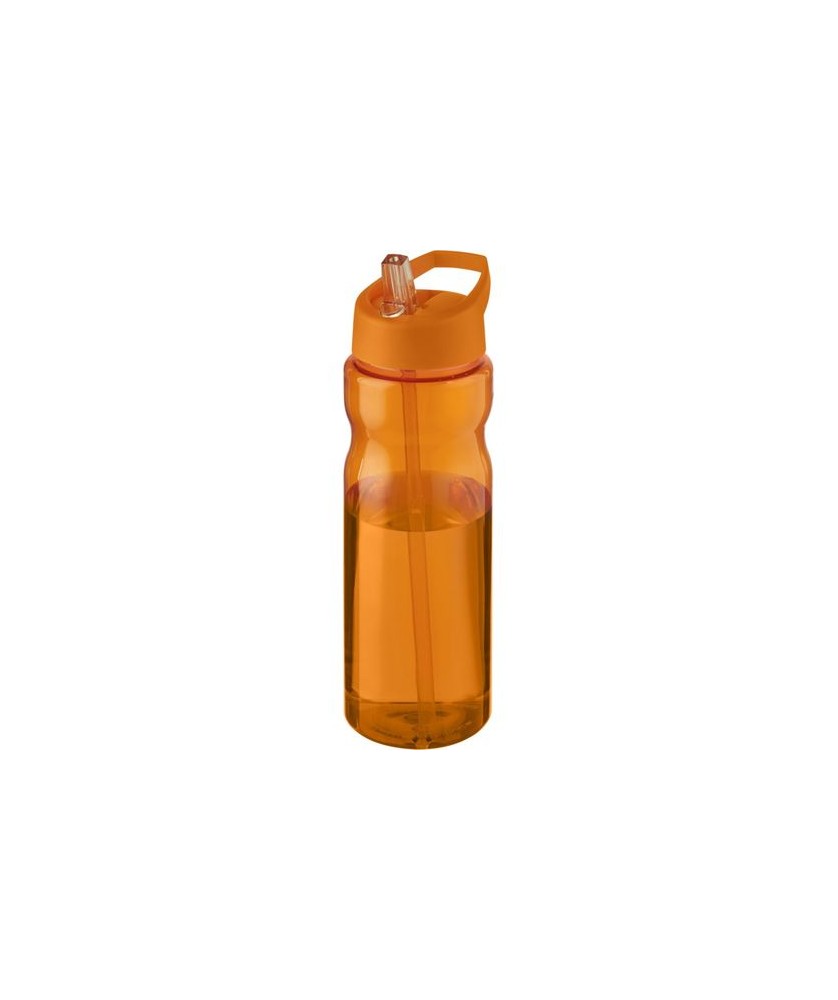 Bouteille de sport H2O Active® Eco Base 650ml couvercle bec verseur orange | Gourde de sport publicitaire | PRINTECOM