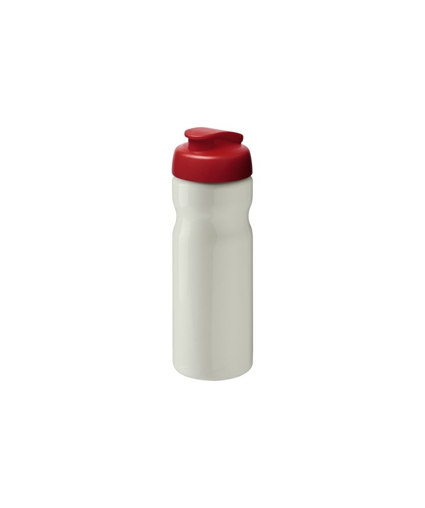 Gourdes de Sport Publicitaires Personnalisées - Bouteille de sport H2O Active® Eco Base 650ml avec couvercle à bascule rouge | PRINTECOM