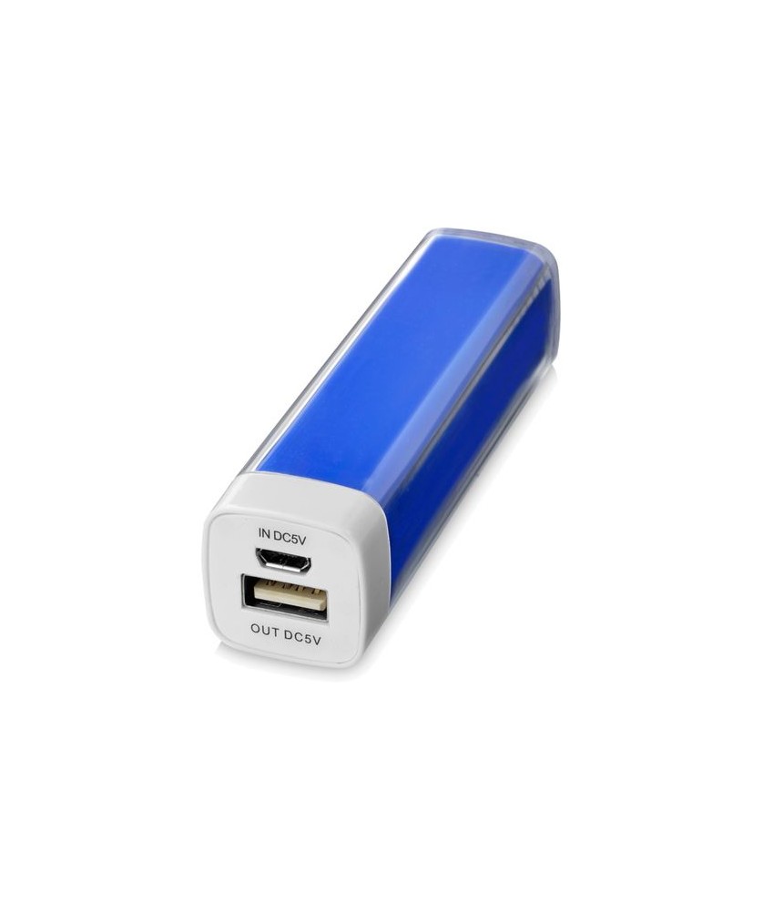 Batterie de secours WS102 2200/2600 mAh - Bleu | Chargeurs et batteries publicitaires | PRINTECOM