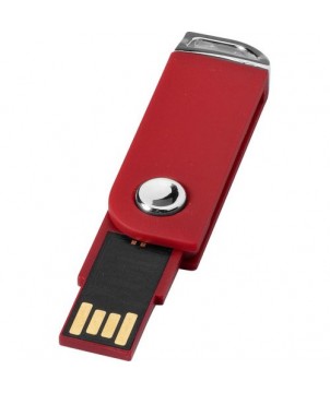 Clé USB pivotante rectangulaire 16 Gb - Rouge | Clé USB publicitaire | PRINTECOM