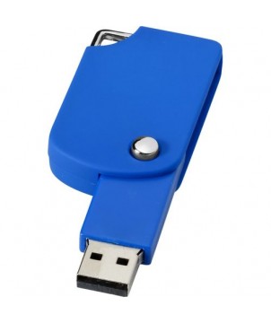 Clé USB pivotante carrée 4 Gb - Bleu | Clé USB publicitaire | PRINTECOM