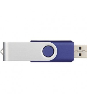 Clé USB rotative basique 2 Gb - Bleu | Clé USB publicitaire | PRINTECOM