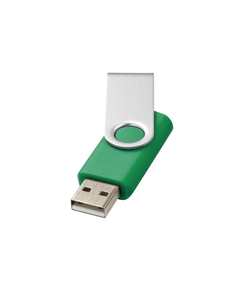 Clé USB rotative basique 16 Gb - Vert | Clé USB publicitaire | PRINTECOM