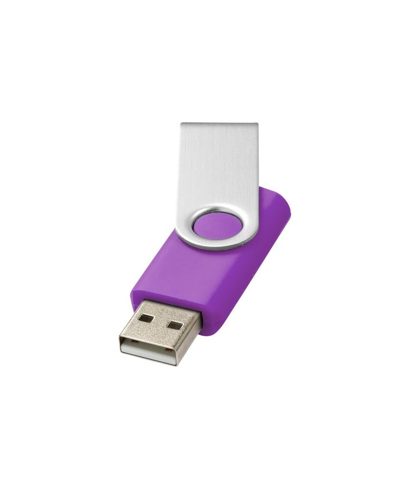 Clé USB rotative basique 2 Gb - Violet | Clé USB publicitaire | PRINTECOM