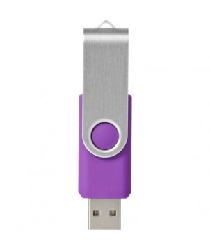 Clé USB rotative basique 32 Gb - Violet | Clé USB publicitaire | PRINTECOM