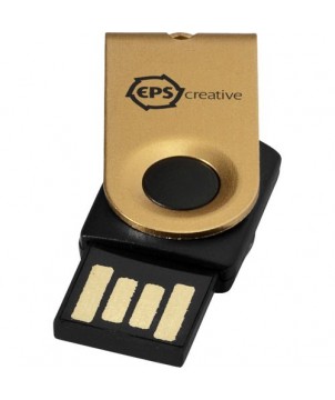 Mini clé USB 1 Gb - Doré | Clé USB publicitaire | PRINTECOM