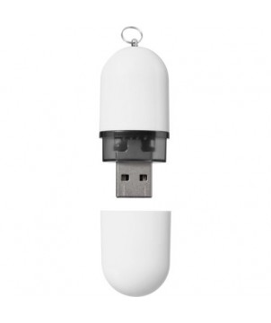 Clé USB capsule 4 Gb - Blanc | Clé USB publicitaire | PRINTECOM