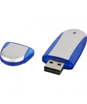 Clé USB ovale 4 Gb - Argenté