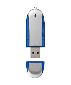 Clé USB ovale 32 Gb - Argenté | Clé USB publicitaire | PRINTECOM