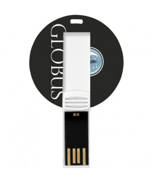 Clé USB jeton rond 4 Gb - Blanc | Clé USB publicitaire | PRINTECOM