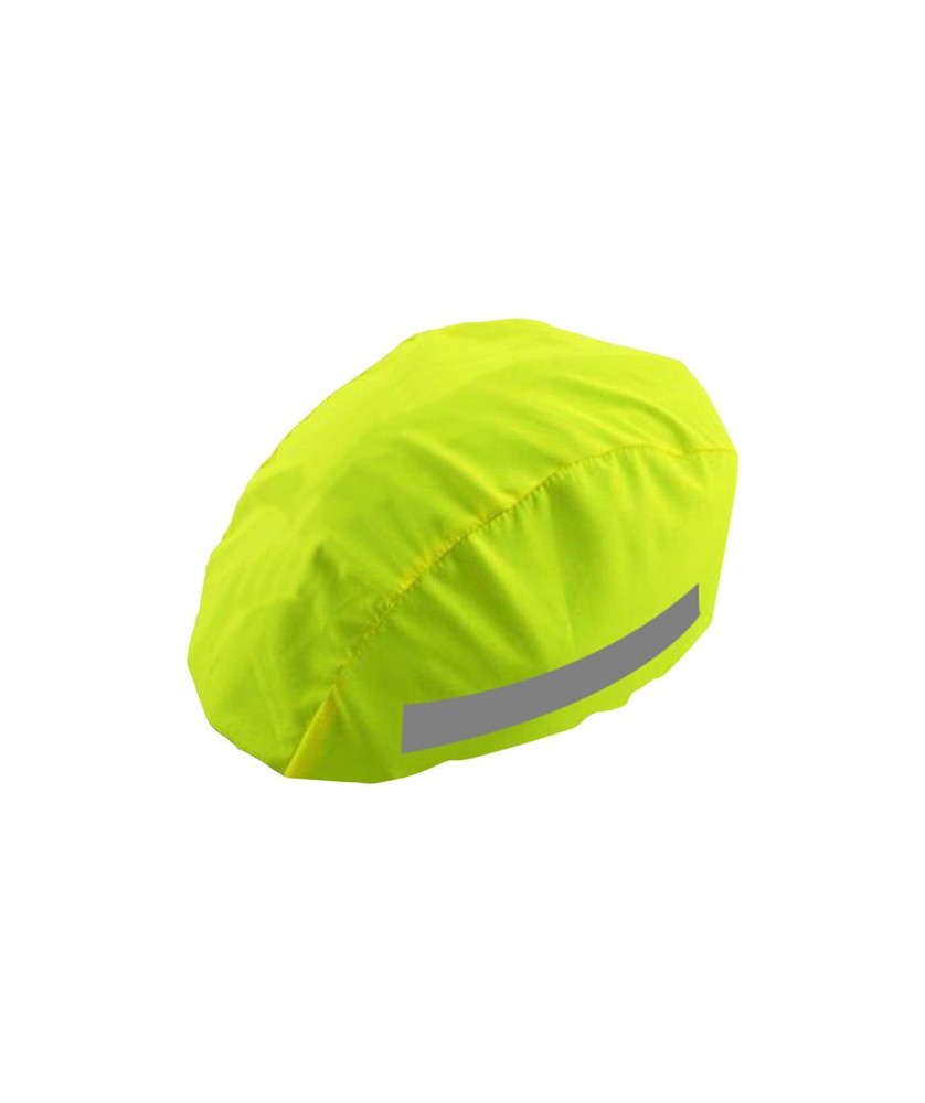 Accessoires de Vélo Publicitaires Personnalisés - Housse de casque réfléchissante standard RFX™ - Jaune néon | PRINTECOM