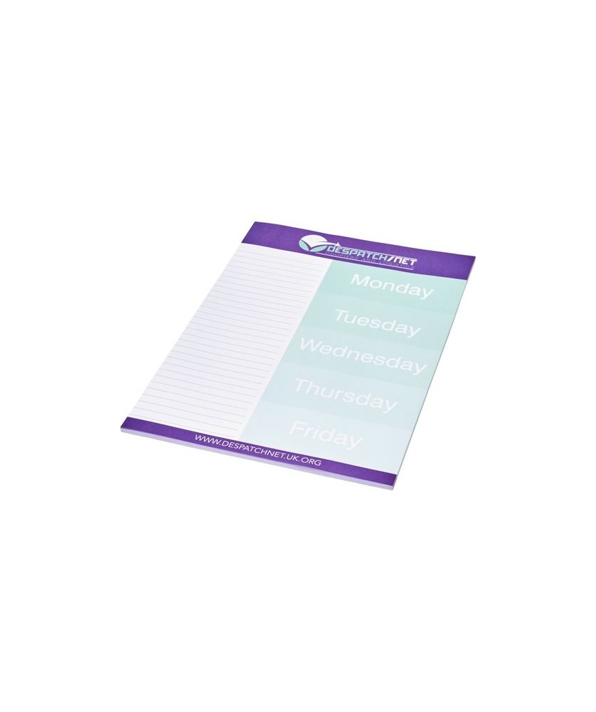 Blocs-Notes Publicitaires - Bloc-notes Desk-Mate® A4 25 feuillets - Blanc | PRINTECOM