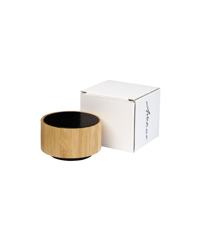 Haut-parleur Bluetooth® en bambou Cosmos - Noir | Audio & Vidéo | PRINTECOM