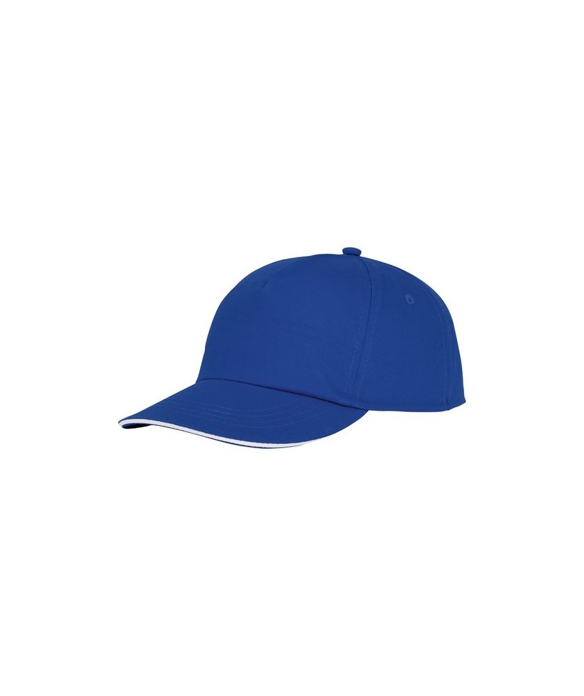 Casquettes et Bonnets Publicitaires - Casquette sandwich 5 panneaux Styx bleu | PRINTECOM