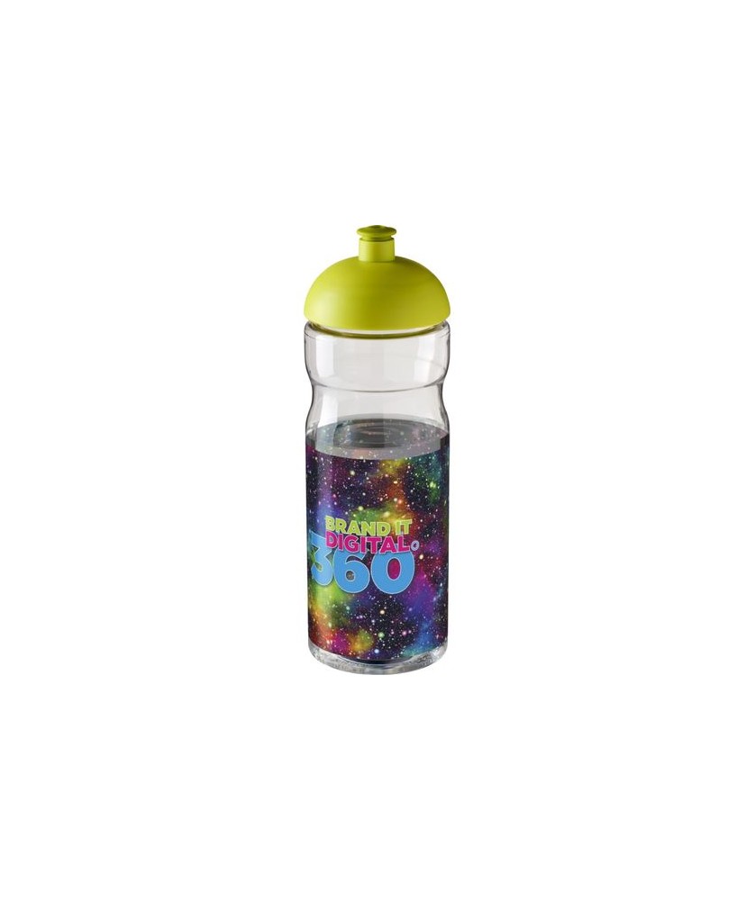 Bouteilles et Gourdes Publicitaires - Bidon H2O Active® Base 650ml avec couvercle dôme - Vert citron | PRINTECOM