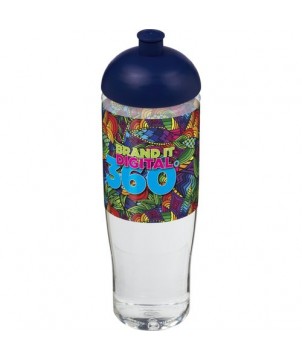 Bidon H2O Active® Tempo 700ml avec couvercle en dôme - Bleu | Bouteille et Gourde publicitaires | PRINTECOM