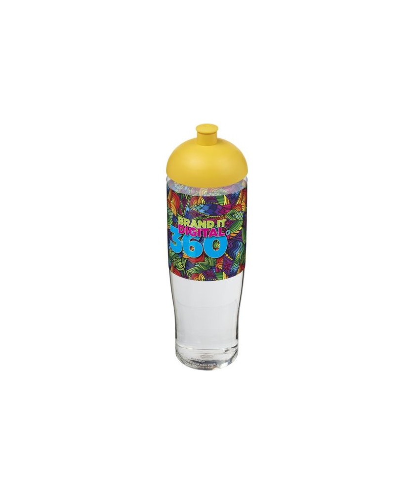 Bouteilles et Gourdes Publicitaires - Bidon H2O Active® Tempo 700ml avec couvercle en dôme - Jaune | PRINTECOM