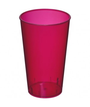 Gobelet en plastique Arena 375ml - Magenta transparent | Vaisselle jetable - incassable | PRINTECOM