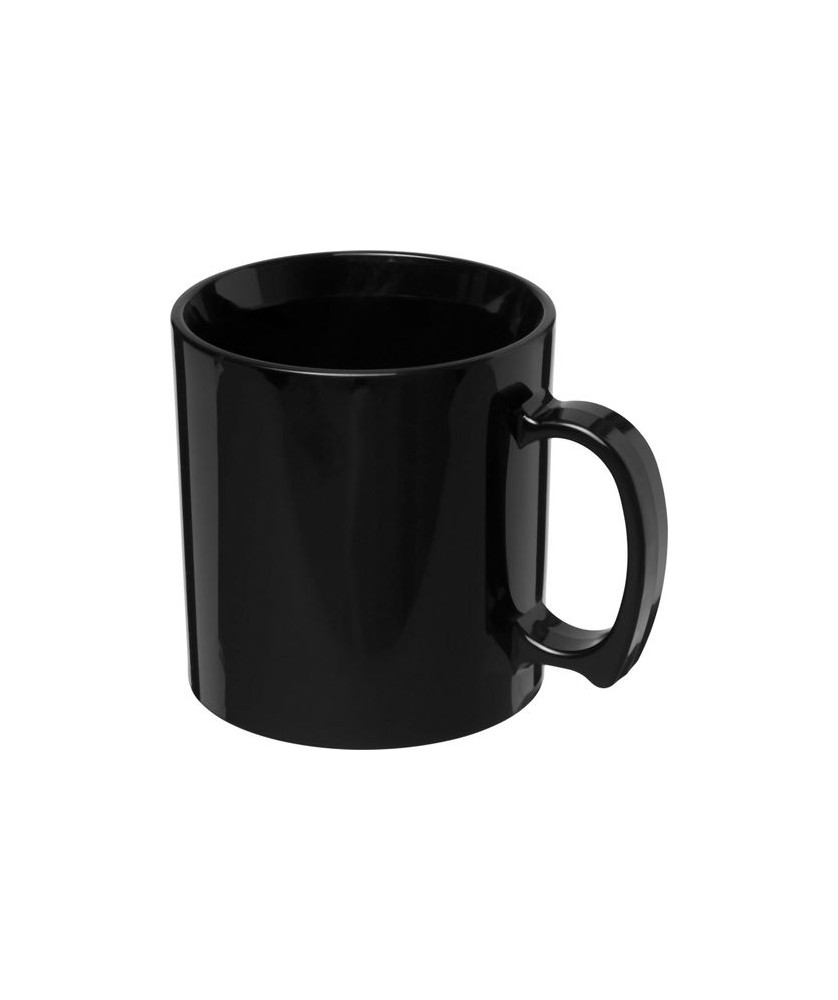 Mug en plastique Standard 300ml - Noir | Mugs publicitaires | PRINTECOM