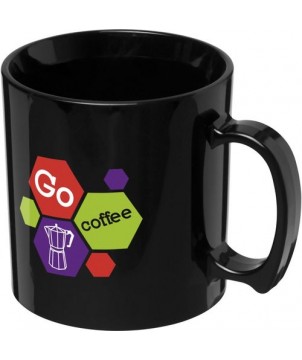 Mug en plastique Standard 300ml - Noir | Mugs publicitaires | PRINTECOM