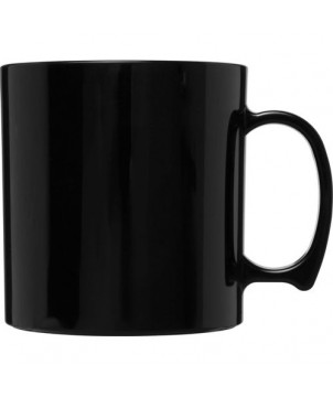 Mug en plastique Standard 300ml - Noir | Mugs publicitaires | PRINTECOM